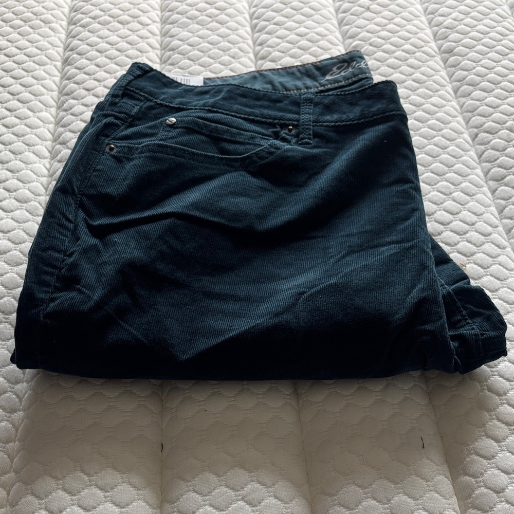 Women's Teal Corduroy Pants